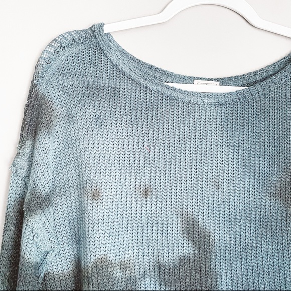 Free People Long Sleeve Crew Neck Knit Sweater S - Picture 2 of 5